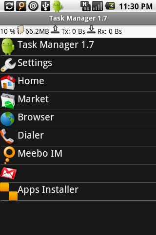 Android Task Manager - Task View