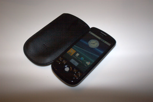 HTC Magic with Leather Case