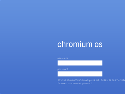 Chrome OS Login