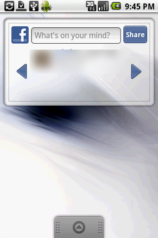 Facebook for Android-widget