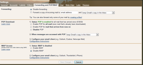 GMail POP3